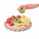 Dinette bois, set cuisine jouet, tarte aux fruits, 14 accessoires, jeu encastrement, jouet imitation bébé enfant dès 2 ans JANOD