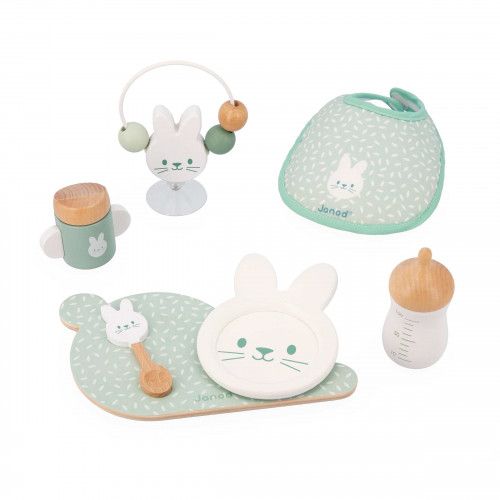 Coiffeuse Enfant 2 en 1 avec Miroir en Forme Lapin,Style de