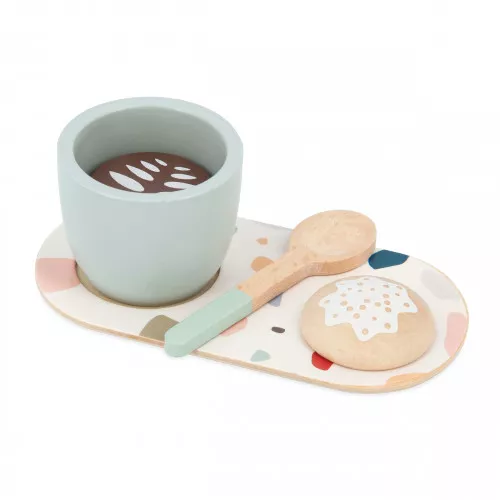 Set café jouet - Accessoires dinette bois, enfant dès 2 ans - Janod