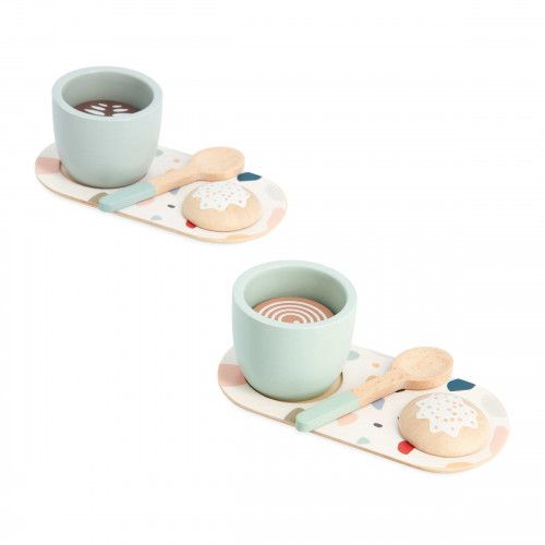 Set dinette café jouet - Accessoires cuisine bois, enfant dès 2 ans - Janod