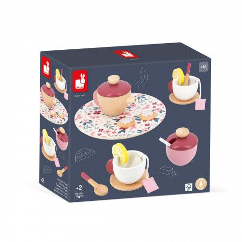 Set café jouet - Accessoires dinette bois, enfant dès 2 ans - Janod