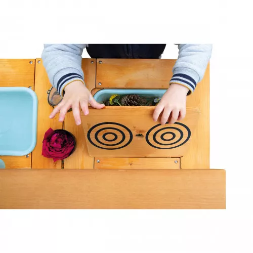 Grande cuisine en boue pour enfants en bois Montessori