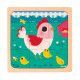 Puzzle bois bébé, puzzle 9 pièces Poulette Henriette, FSC, motricité bébé enfant dès 18 mois JANOD