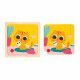 Puzzle bois bébé, puzzle 9 pièces Chat Peanut, FSC, motricité bébé enfant dès 18 mois JANOD