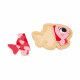 Lot 4 puzzles en bois bébé, puzzles évolutifs de 2 à 5 pièces animaux domestiques, FSC, motricité bébé enfant dès 18 mois JANOD
