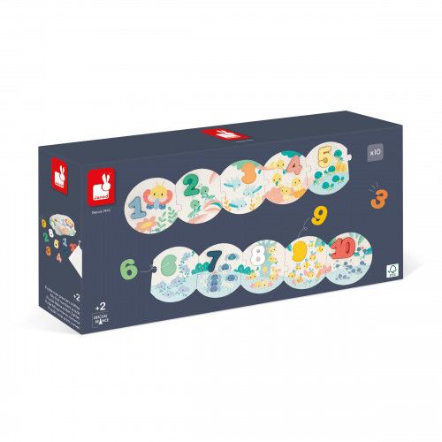 Puzzle en bois premier âge : Puzzle bois bébé et enfant - Janod