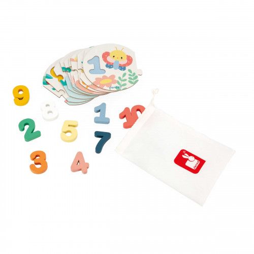 Puzzle en bois - Animaux Lettres et chiffres - Puzzle enfant 2 ans