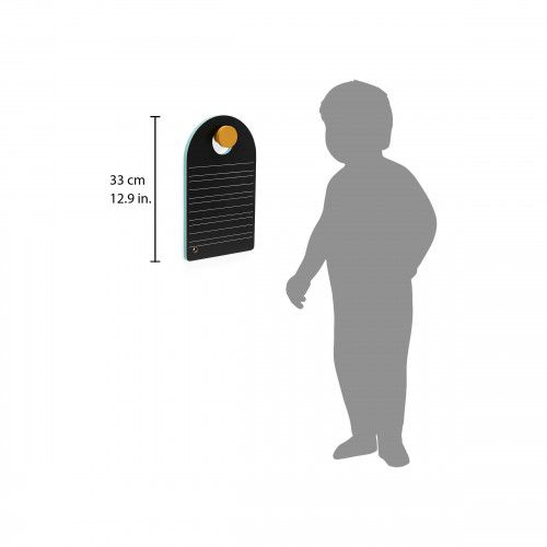 Tableau nomade en bois FSC, ardoise, double face, écrire et dessiner, à suspendre, pour enfant dès 3 ans JANOD