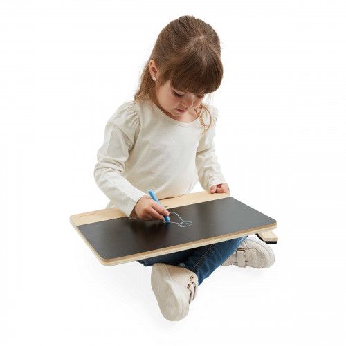 Tableau à poser en bois FSC, ardoise, pliable, écrire et dessiner, avec accessoires, pour enfant dès 3 ans JANOD