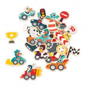 12 Aimants Frigo Enfants - Véhicules Colorés En Caoutchouc - Jouet éducatif Et Décoration Mignonne