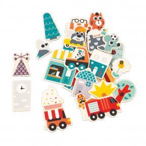 Funny Magnet - Animaux de compagnie (bois) : Jouets Magnétiques Janod -  J08059