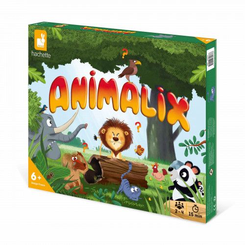 Jeu de société Animalix, sur le thème des animaux, jeu de société éducatif pour enfant dès 6 ans JANOD