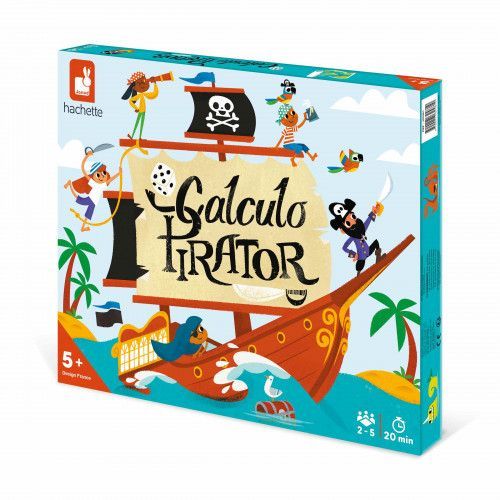 Jeu de société éducatif pour enfant, pirates, calculs - Janod