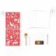 Coffret loisir créatif SUNSET LOVER, kit créatif peinture et pochoirs avec instructions Hachette x JANOD