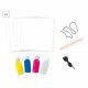 Coffret loisir créatif FLOWER POWER, kit créatif peinture et pouring avec instructions Hachette x JANOD