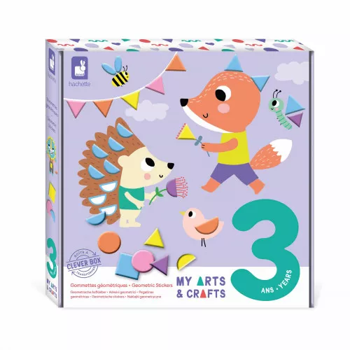 Activité gommettes enfant - Coffret créatif gommettes géométriques - Janod