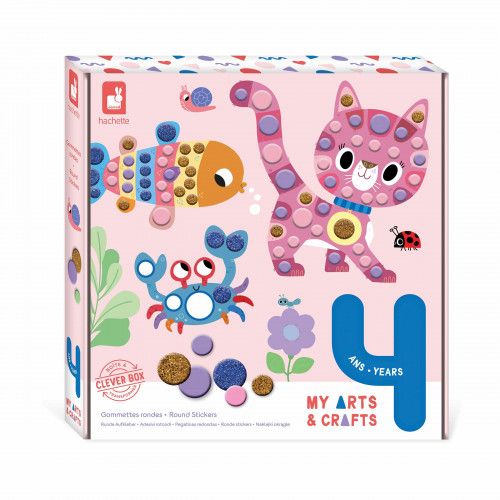 Loisir créatif gommettes pour enfant dès 4 ans, kit créatif maternelle Hachette x JANOD