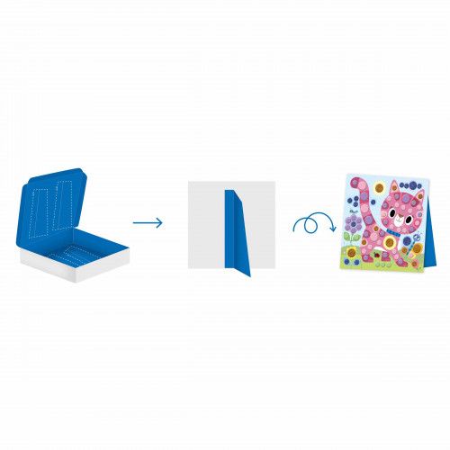 Loisir créatif gommettes pour enfant dès 4 ans, kit créatif maternelle Hachette x JANOD