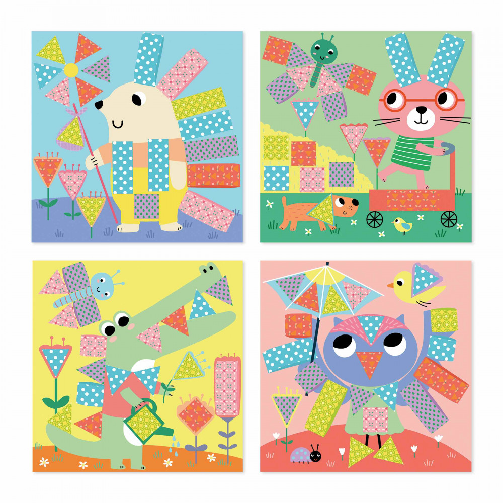 Coffret créatif Découpage Collage Loisir créatif enfant 4 ans Janod