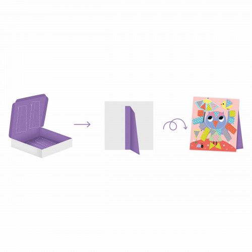 Kit loisir créatif enfant - JANOD - Découpage Et Collage 4 Tableaux - Jaune  - Mixte - A partir de 4 ans - Cdiscount Jeux - Jouets