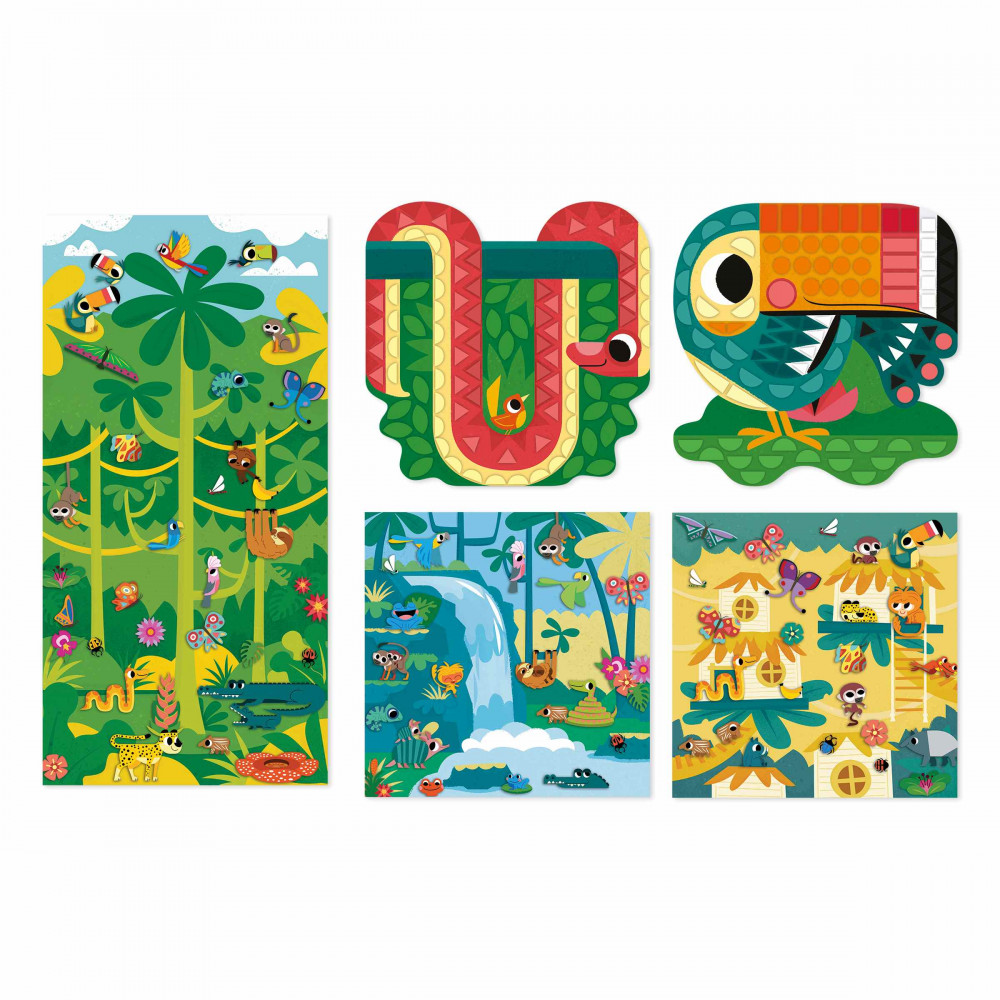 5 Years - Stickers And Decors : Mosaic & Stickers Janod - J07744