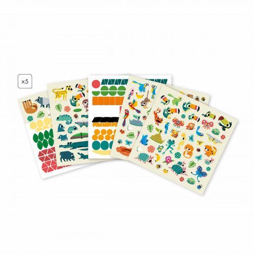 Loisir créatif gommettes pour enfant dès 5 ans, kit créatif maternelle Hachette x JANOD