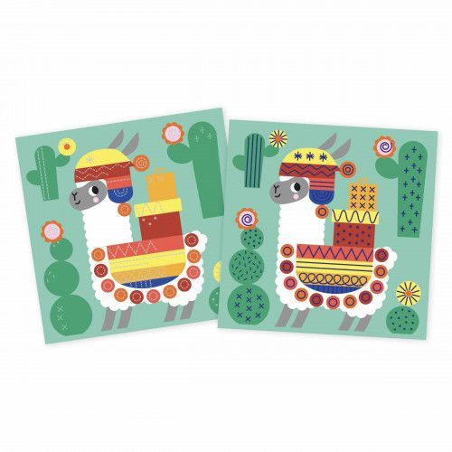 Loisir créatif pour enfant dès 4 ans, multi activités stickers, coloriage, kit créatif maternelle Hachette x JANOD