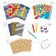 Loisir créatif pour enfant dès 7 ans, thème espace fusée et avions, kit créatif multi activités Hachette x JANOD