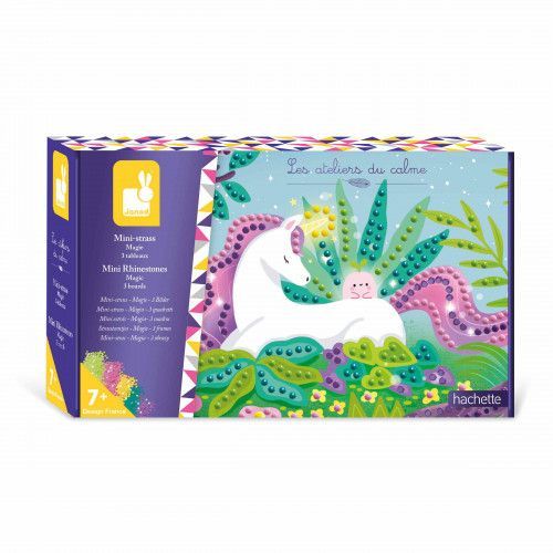 Coffret Paillettes Licornes - Janod - Kit Loisir Créatif Enfant -  Apprentissage Motricité Fine et Créativité - dès 7 ans