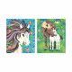 Loisir créatif enfant 7 ans, peinture par numéro thème chevaux, aquarelle, kit créatif Les Ateliers du Calme Hachette x JANOD