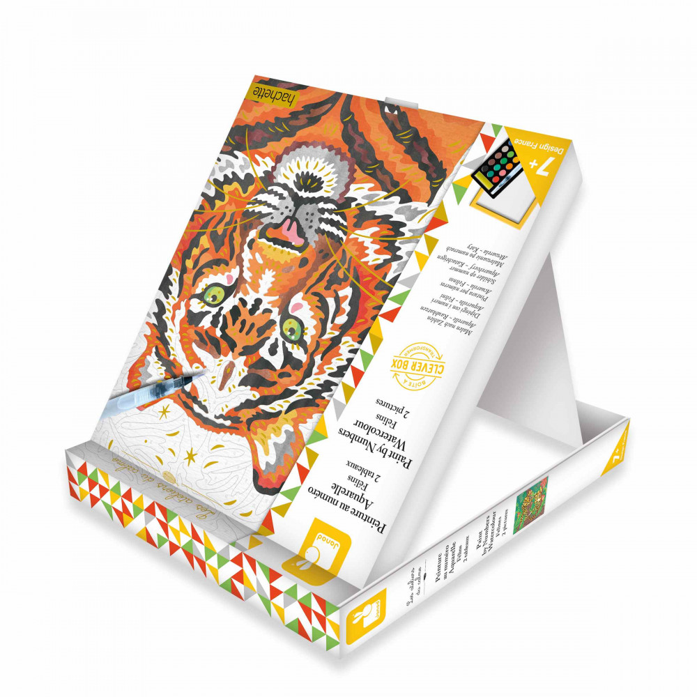 Painting By Numbers Watercolour Felines "Les Ateliers du Calme