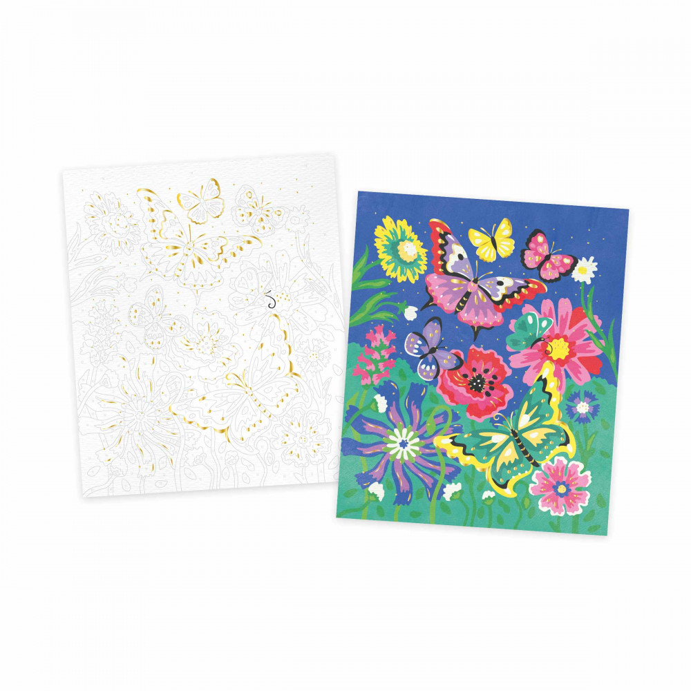 Painting By Numbers Watercolour Butterflies "Les Ateliers du Calme