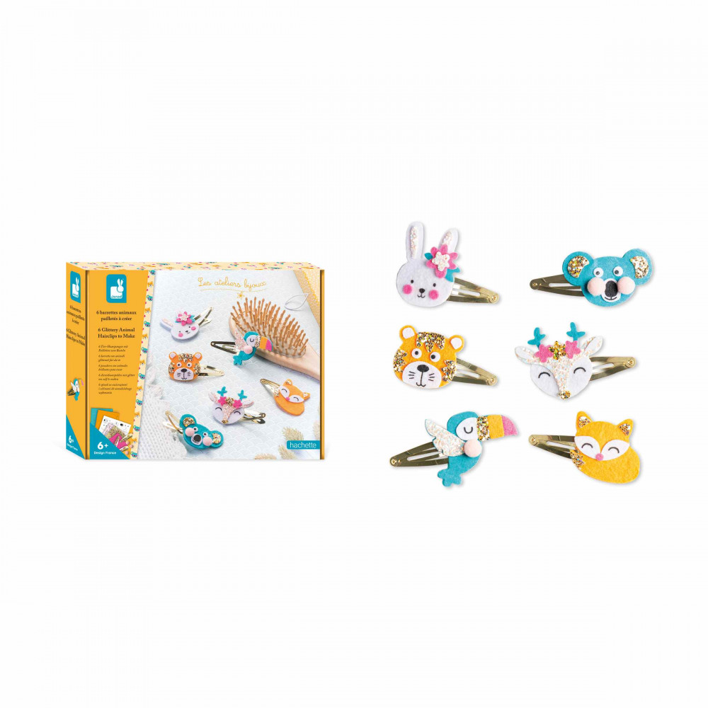 Kit Créatif Bijoux Janod Lovely Pets - À Partir De 10 Ans, Pour Fabriquer 6 Bijoux (colliers, Bagues, Bracelet, Broche)