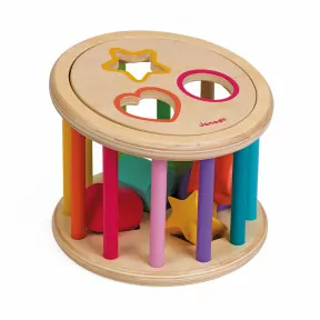 I Wood Shape Sorter Drum (wood)