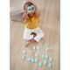 Jeu de mémo en bois, jeu dinosaures bébé, jeu de mémoire dino, jeu de société pour enfant dès 2 ans JANOD