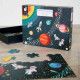 Puzzle éducatif Système Solaire 100 pièces, carton, science, planètes, espace, pour enfant à partir de 5 ans JANOD