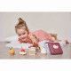 Dinette enfant, set cuisine jouet en bois, pâtisseries, coffret + 4 gâteaux, jouet imitation pour enfant dès 3 ans JANOD