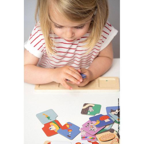 Janod - Gioco educativo per bambini - Carte sequenza - Giardino