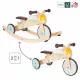 Tricycle 2 en 1 à bascule en bois FSC, modulable, porteur bébé, vintage, éveil et équilibre pour enfant dès 12 mois JANOD