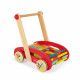 Chariot ABC Buggy Tatoo - 30 cubes en bois, marche, éveil motricité, boulier, pour enfant à partir de 12 mois JANOD