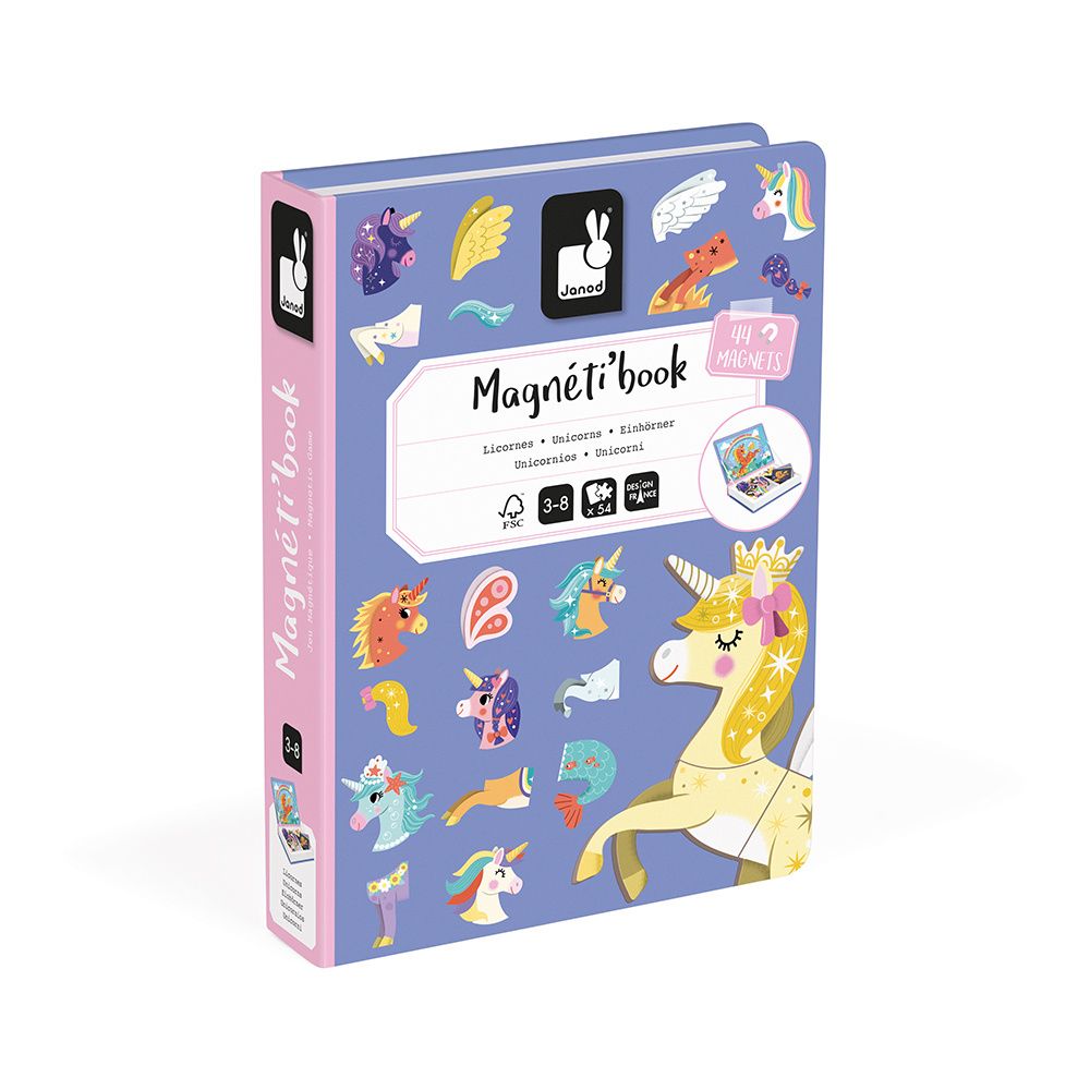 Magnéti'book Unicorns Educational games Janod J02584