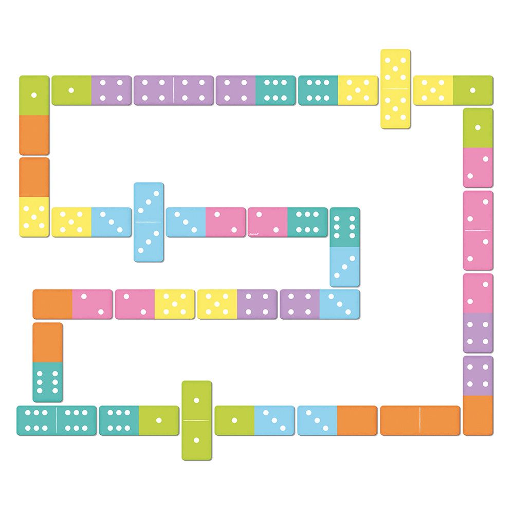 Janod - Dominos Jungle - Jeu de Mémoire et d'Association - 2 Niveaux de Jeu - 2 à 4 Joueurs - Dès 3 Ans - J02771 Janod - Dominos Jungle - Jeu de Mémoire et d'Association - 2 Niveaux de Jeu - 2 à 4 Joueurs - Dès 3 Ans - J02771