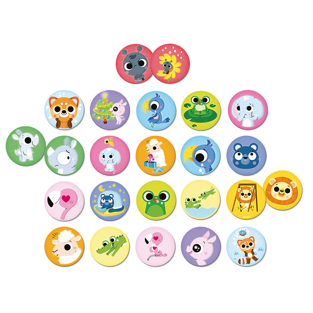Little mémo -Gioco di memoria- Djeco 2-5 anni - Il Gatto Blu Giochi educativi Montessori e