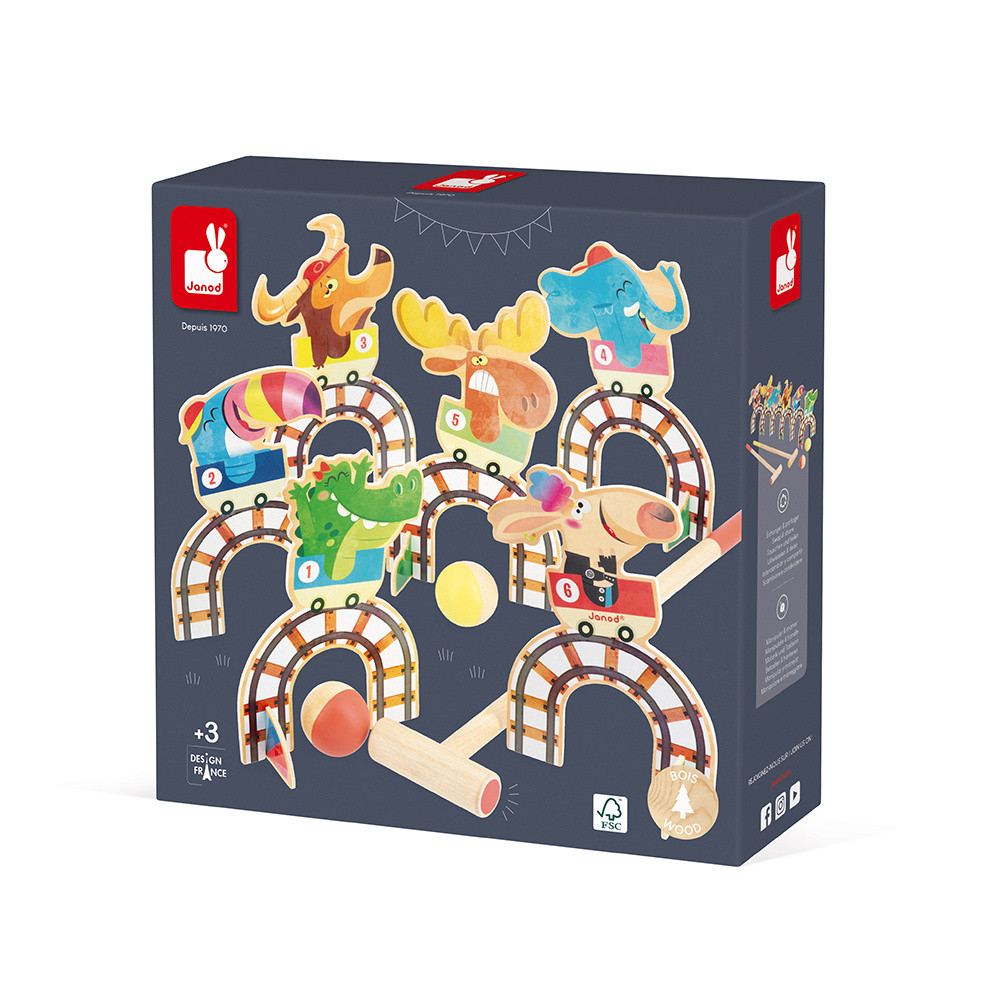 Croquet Grand Huit Applepop : Sports & Outdoor games Janod - J03353