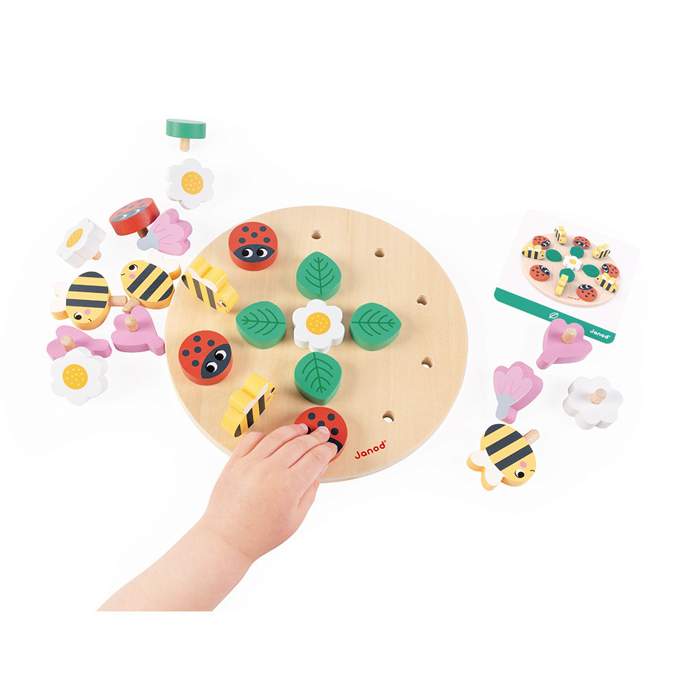 Janod – Gioco Di Costruzione Auto Orso 2 In 1 – 25 Pezzi – Brico'Kids – Dai 2 Anni