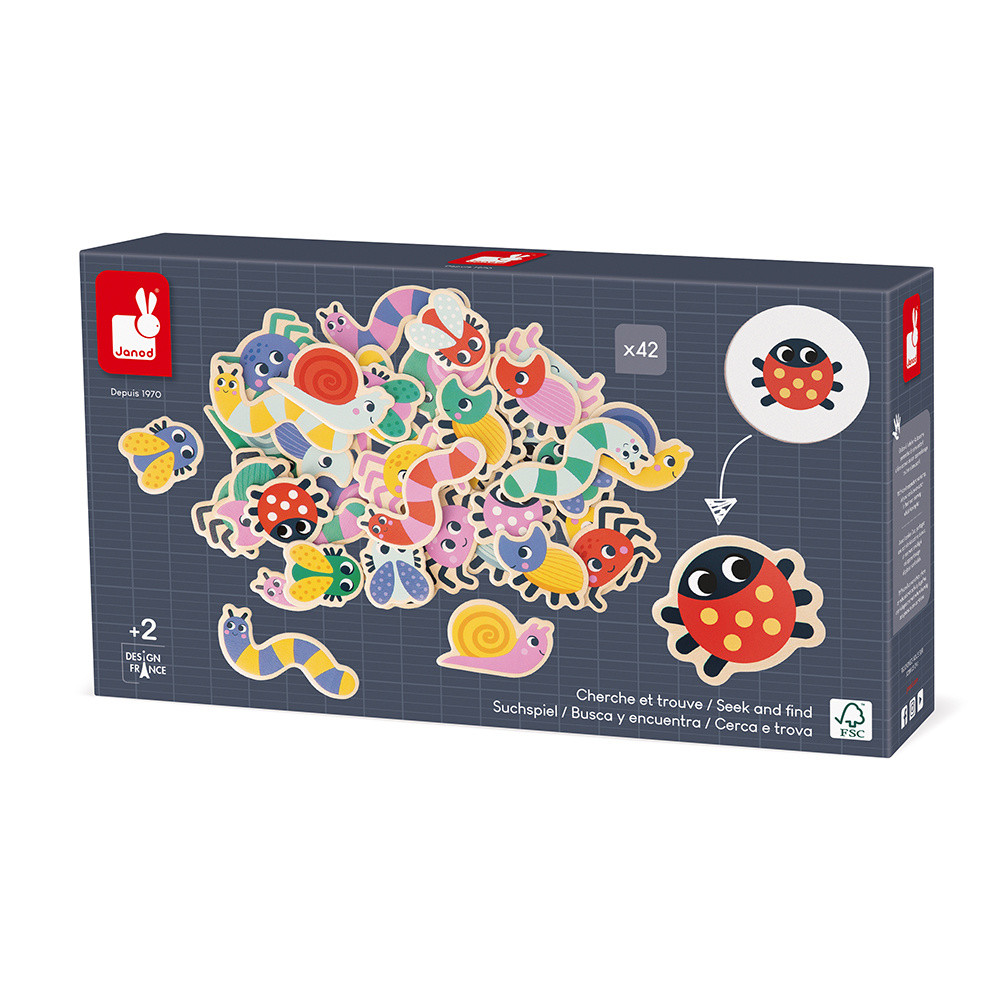 Puzzle JANOD Imparare le forme e i colori Puzzle in legno