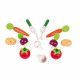 Cagette de 12 légumes en bois, imitation, cuisine, dinette, marchande, aliments, pour enfant à partir de 3 ans JANOD