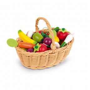 Obst- Und Gemüse Sortiment Im Korb 24 Teile
