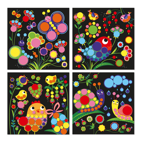 Peinture enfant Janod Gommettes rondes pour 4 ans