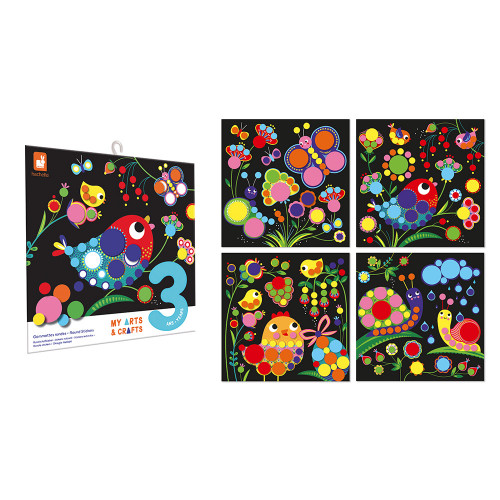 Gommettes rondes 4 ans - Janod - My Arts & Crafts